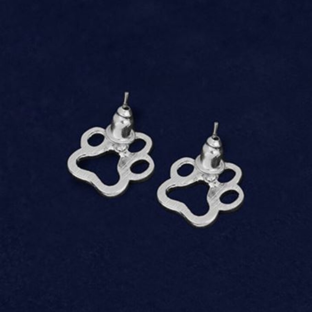 🐾 5/$24 Small Paw Print Post Earrings - Picture 4 of 8
